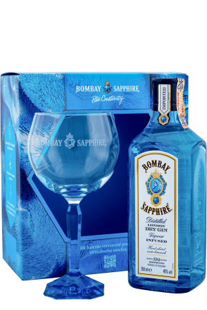 Bombay Sapphire + Pohár v Kartóne