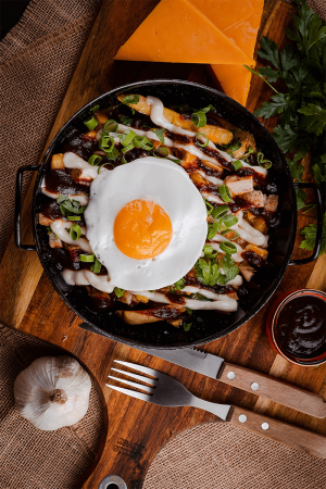 Chicken & Egg Loaded Fries