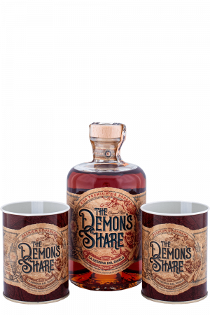 The Demon's Share Rum Set s 2 Pohármi