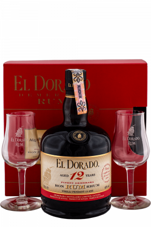 El Dorado 12-ročný + 2 Poháre