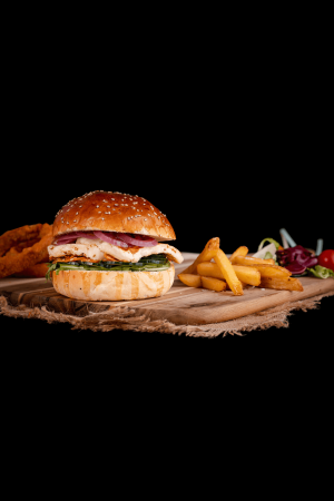 Halloumi Burger Menu