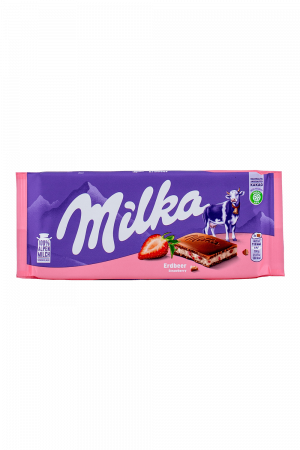 Milka s jahodovou príchuťou