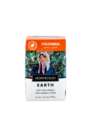 Montecelio Earth Colombia Excelso Huila Arabica Zrná